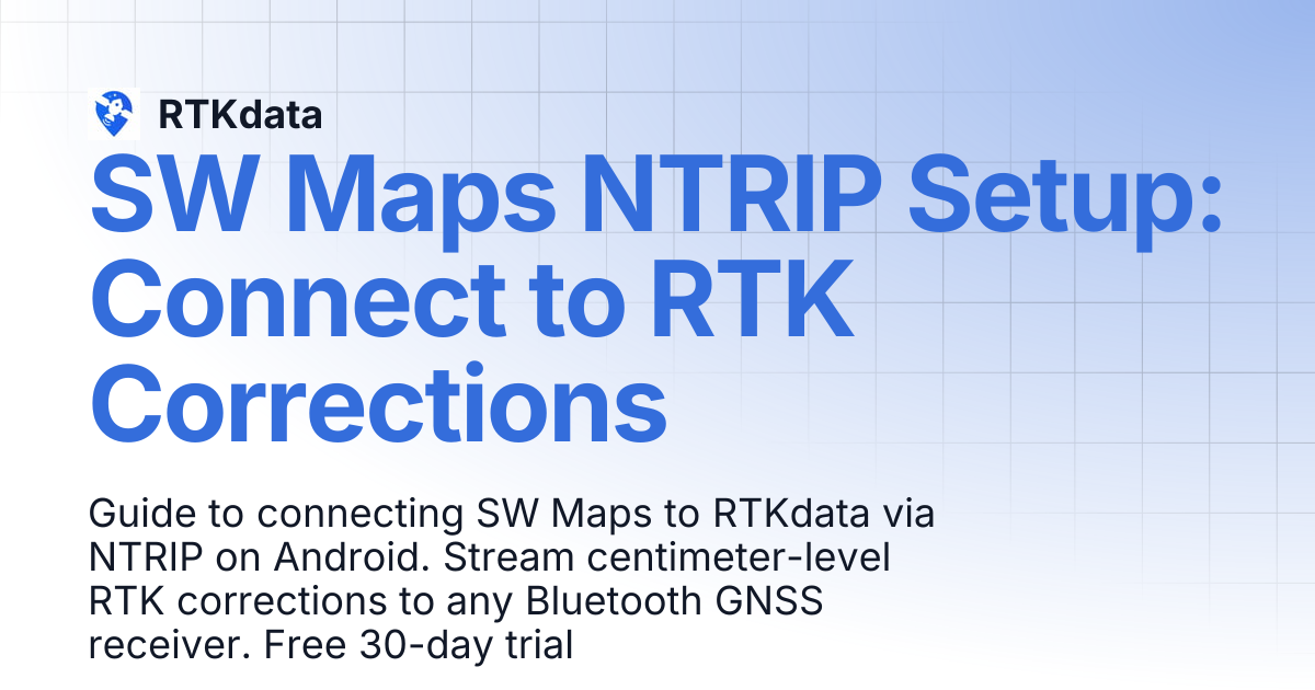 SW Maps | RTKdata.com Docs